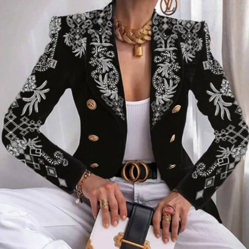 Plus Size Elegant Butterfly Blazer