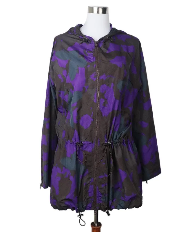 M Missoni Purple Butterfly Print Jacket sz 8