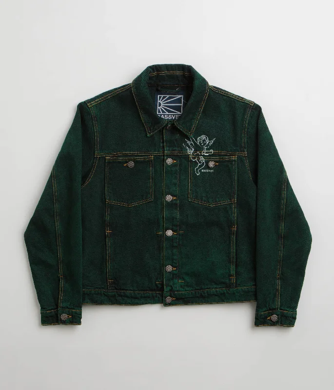 Rassvet Lined Denim Jacket - Green