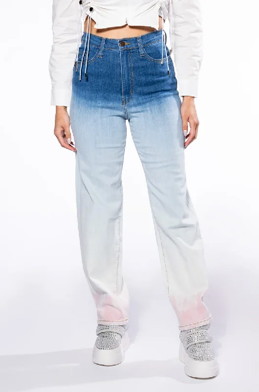 Luxurious fabrics and modern designs for women   BROOKLYNNE OMBRE HIGH RISE JEANS