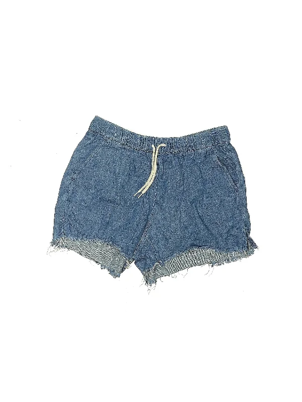 High-Rise Denim Shorts in Medium Wash