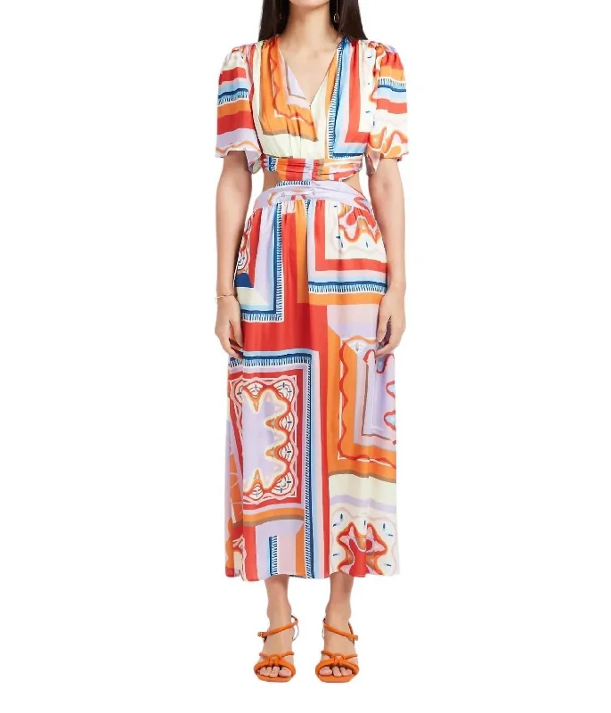 Women’s clothing that combines comfort and style   Cool Midi Dress In Geranium