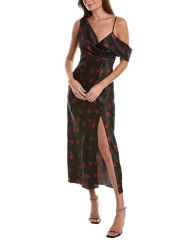High-quality women’s wear for everyday elegance   Nicholas Finley Silk-Blend Midi Dress