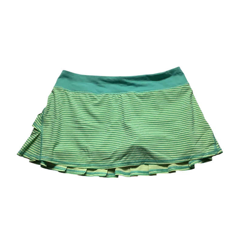 Athletic Skort By Lululemon In Blue & Yellow, Size: 8