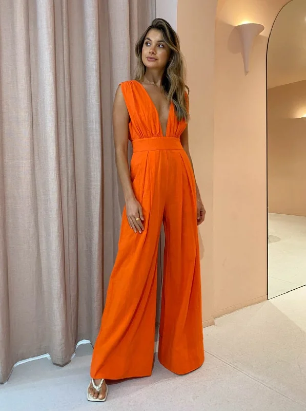 Trendy women’s clothing with a modern twist   By Nicola Fiesta Jumpsuit in Cherry