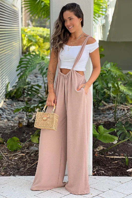 Trendy women’s clothing for every season   Toast Jumpsuit With Pockets And Tie Back