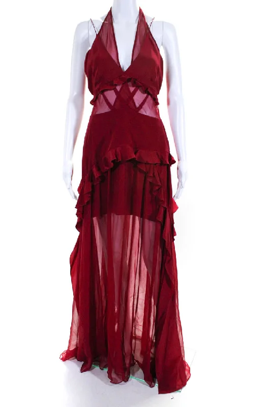 Dress up or down with these versatile pieces   Prabal Gurung Halter Slip Maxi Gown